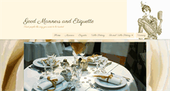 Desktop Screenshot of goodmannersandetiquette.com