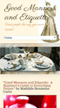Mobile Screenshot of goodmannersandetiquette.com