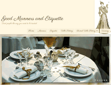 Tablet Screenshot of goodmannersandetiquette.com